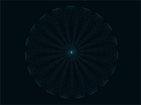 jquery圆形密集线条